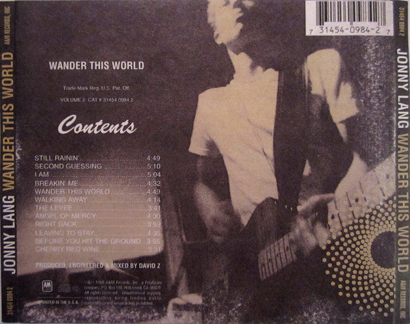 Jonny Lang : Wander This World (CD, Album, RE)