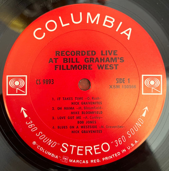 Various : Live At Bill Graham's Fillmore West (LP, Album)