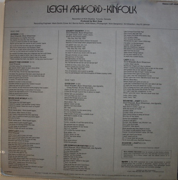 Leigh Ashford : Kinfolk (LP, Album)
