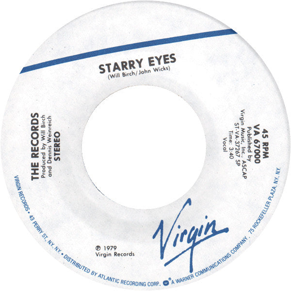 The Records : Starry Eyes (7", Single)