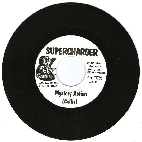 Gas Huffer / Supercharger (3) : Bad Guy Reaction! / Mystery Action (7", RP)