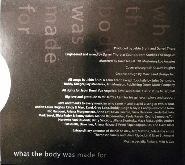Snow & Voices : What The Body Was Made For (CD, Album)