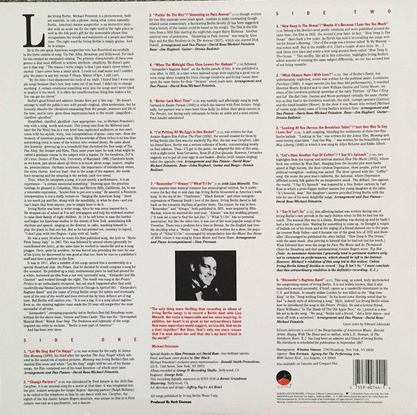Michael Feinstein Sings Irving Berlin : Remember (LP, Album)