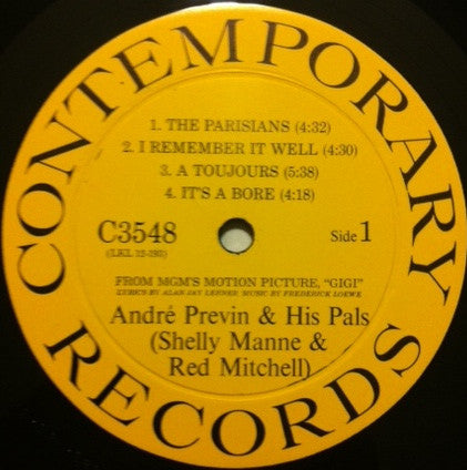 André Previn & His Pals : Modern Jazz Performances Of Songs From Gigi (LP, Album)