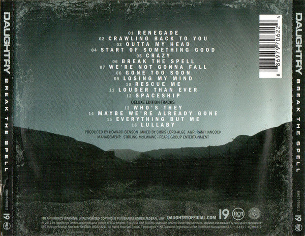 Daughtry : Break The Spell (CD, Album, Dlx)