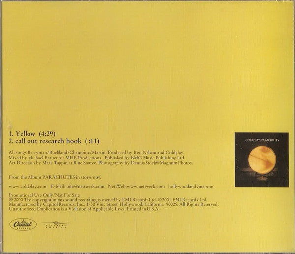 Coldplay : Yellow (CD, Single, Promo)