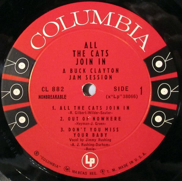 Buck Clayton : All The Cats Join In (A Buck Clayton Jam Session) (LP, Album, Mono)