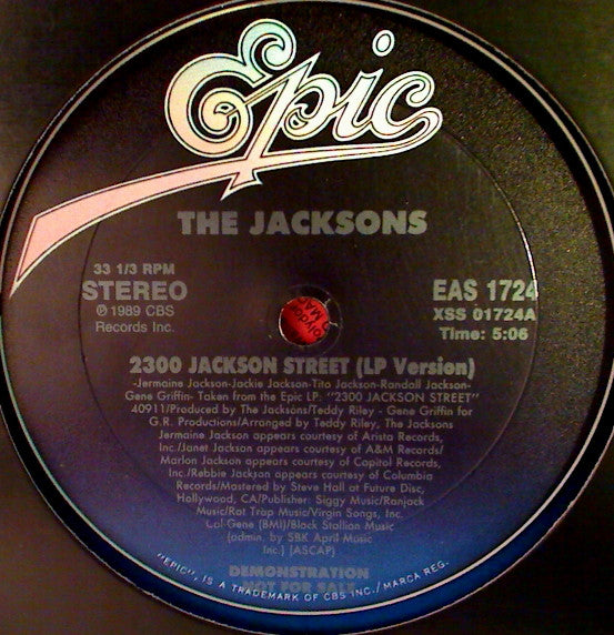 The Jacksons : 2300 Jackson Street (12", Promo)