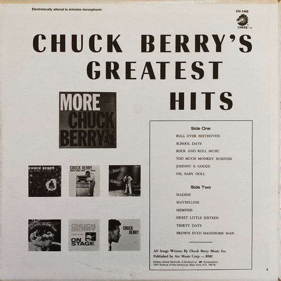 Chuck Berry : Chuck Berry's Greatest Hits (LP, Comp, RE)