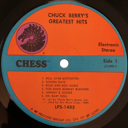 Chuck Berry : Chuck Berry's Greatest Hits (LP, Comp, RE)