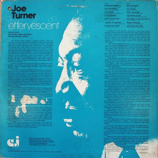 Joe Turner : Effervescent (LP)