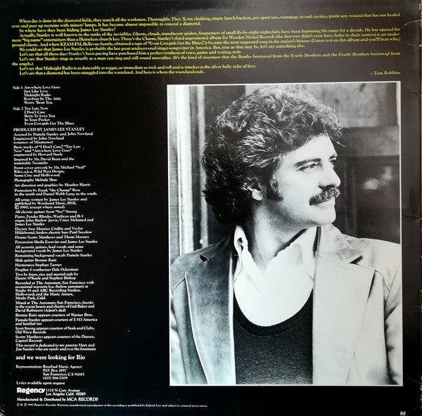James Lee Stanley : Midnight Radio (LP, Album)