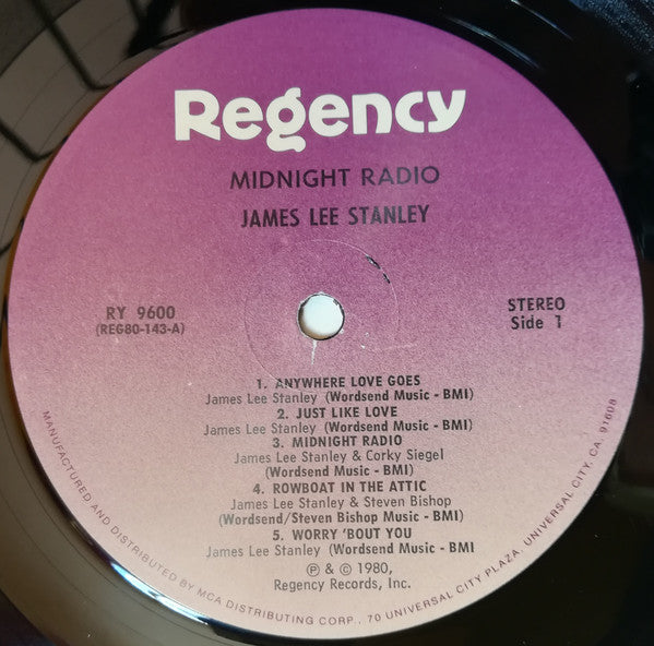 James Lee Stanley : Midnight Radio (LP, Album)