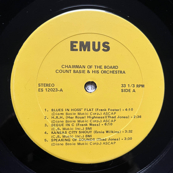 Count Basie : Chairman Of The Board (LP, Album, Bes)
