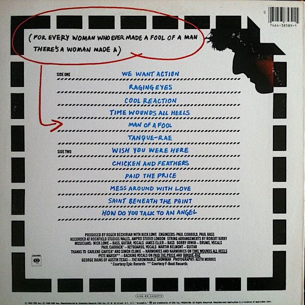 Nick Lowe : The Abominable Showman (LP, Album, Pit)