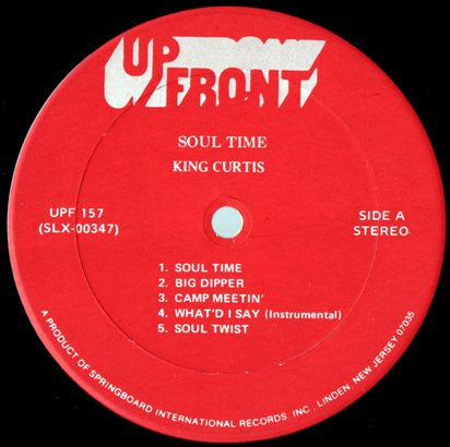 King Curtis : Soul Time (LP, Album)