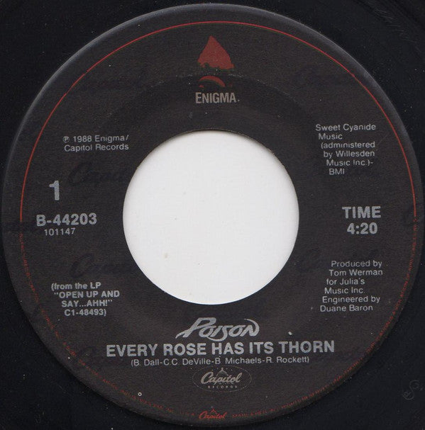 Poison (3) : Every Rose Has Its Thorn (7", Single, Spe)