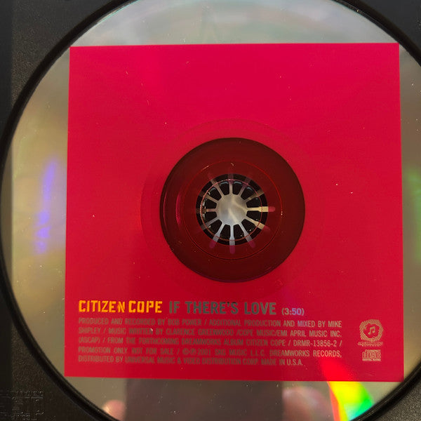 Citizen Cope : If There's Love (CD, Single, Promo)