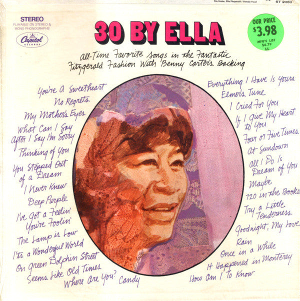 Ella Fitzgerald : 30 By Ella (LP, Album, Los)
