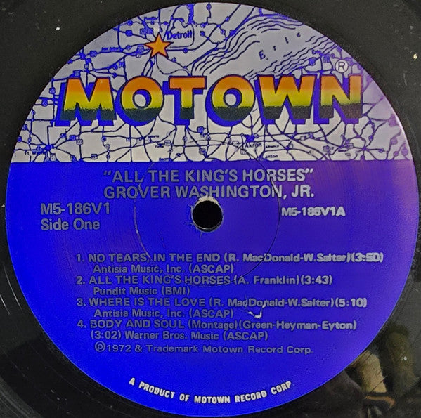 Grover Washington, Jr. : All The King's Horses (LP, Album, RE)