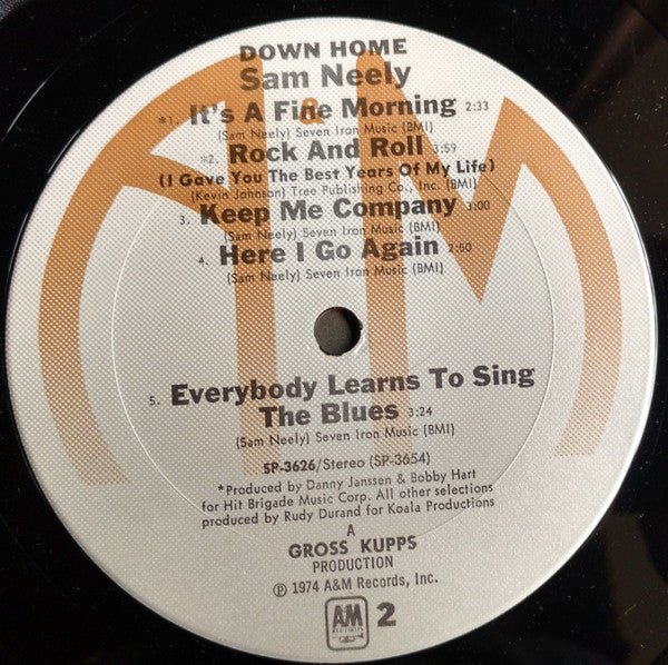 Sam Neely : Down Home (LP, Album)