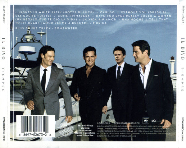Il Divo : Siempre (CD, Album)