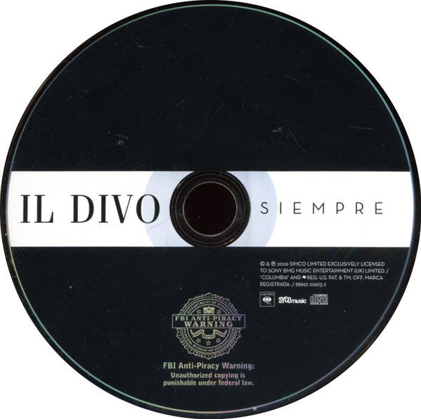 Il Divo : Siempre (CD, Album)