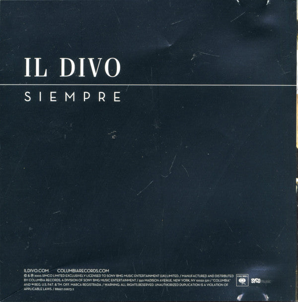 Il Divo : Siempre (CD, Album)