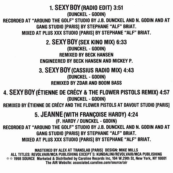 AIR : Sexy Boy (CD, Maxi)