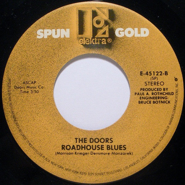 The Doors : L.A. Woman / Roadhouse Blues (7", Single, SRC)
