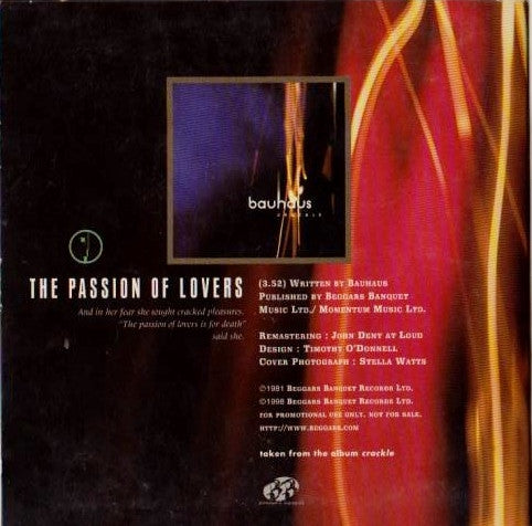 Bauhaus : The Passion Of Lovers (CD, Single, Promo)