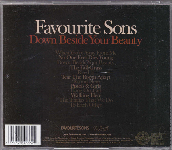 Favourite Sons : Down Beside Your Beauty (CD, Album)