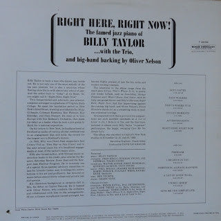 Billy Taylor : Right Here, Right Now! (LP, Album)