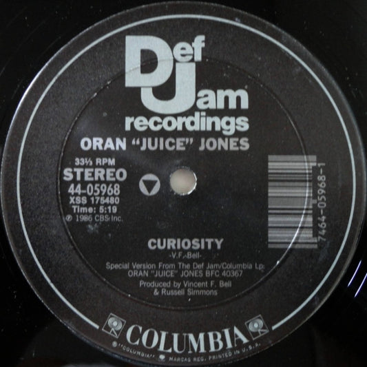 Oran 'Juice' Jones : Curiosity B/W Here I Go Again (12", Single)