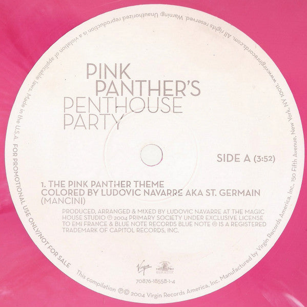 Henry Mancini : Pink Panther's Penthouse Party (12", Comp, Ltd, Promo, Pin)
