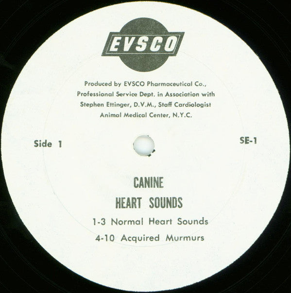 Stephen Ettinger, D.V.M. : Canine Heart Sounds (LP)