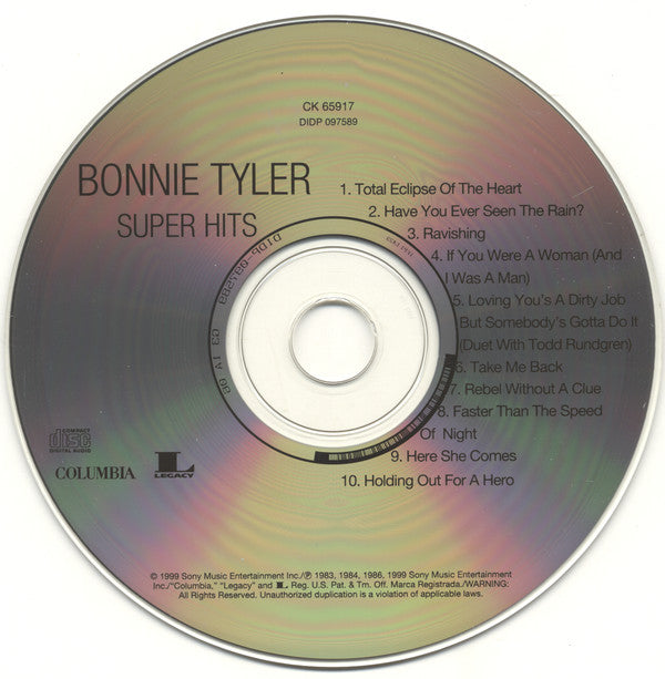 Bonnie Tyler : Super Hits (CD, Comp)