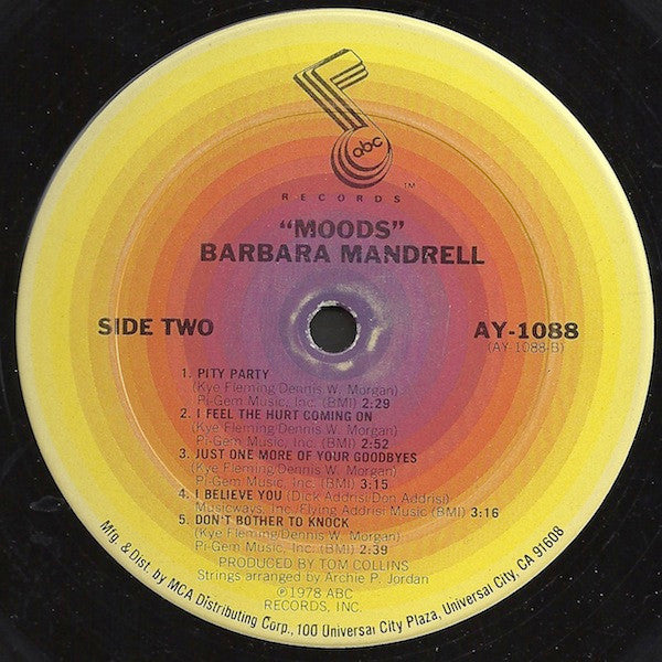 Barbara Mandrell : Moods (LP, Album, Club)