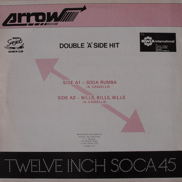 Arrow (2) : Soca Rumba / Bills, Bills, Bills (12")