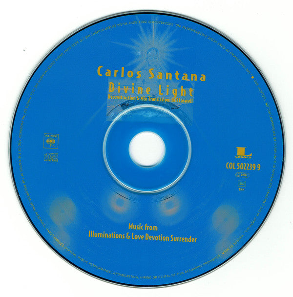 Carlos Santana : Divine Light (CD, Album, Dig)