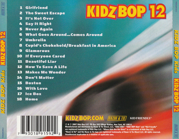 Various : Kidz Bop 12 (CD, Comp)