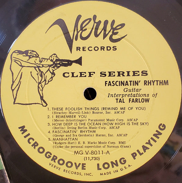 Tal Farlow : Fascinatin' Rhythm - The Guitar Artistry Of... (LP, Album)