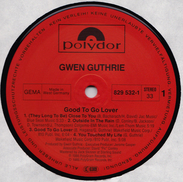 Gwen Guthrie : Good To Go Lover (LP, Album)