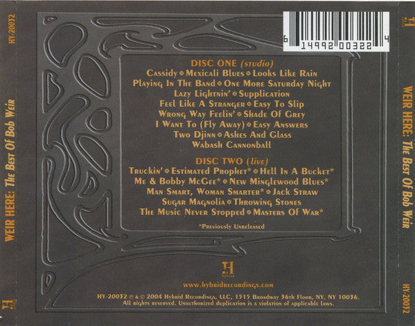 Bob Weir : Weir Here (2xCD, Album, Comp)