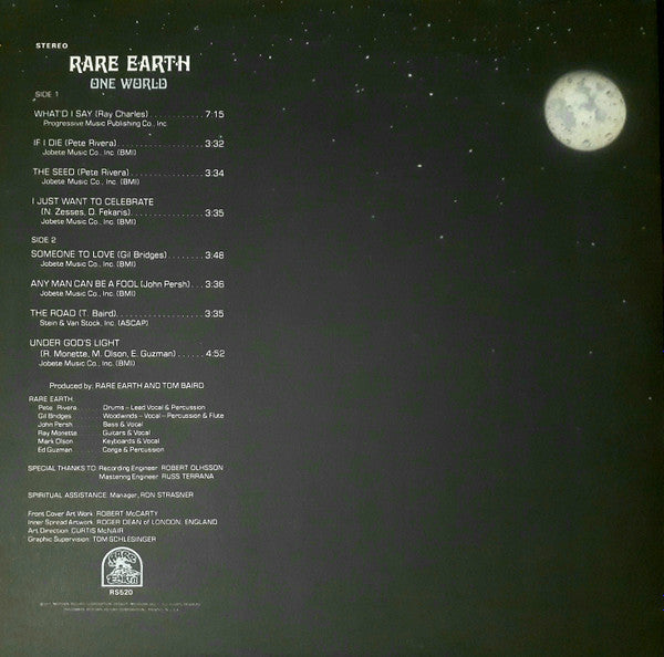 Rare Earth : One World (LP)