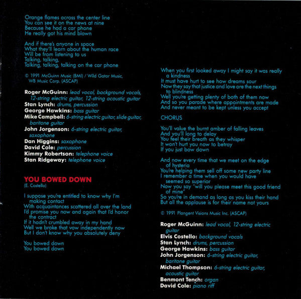 Roger McGuinn : Back From Rio (CD, Album)