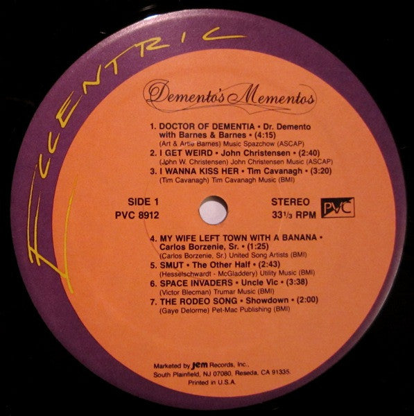 Dr. Demento : Demento's Mementos (LP, Album, Comp)