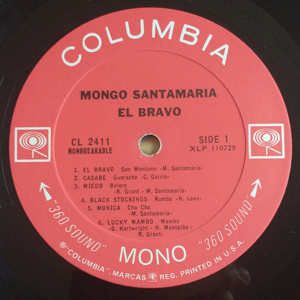 Mongo Santamaria : El Bravo! (LP, Mono)