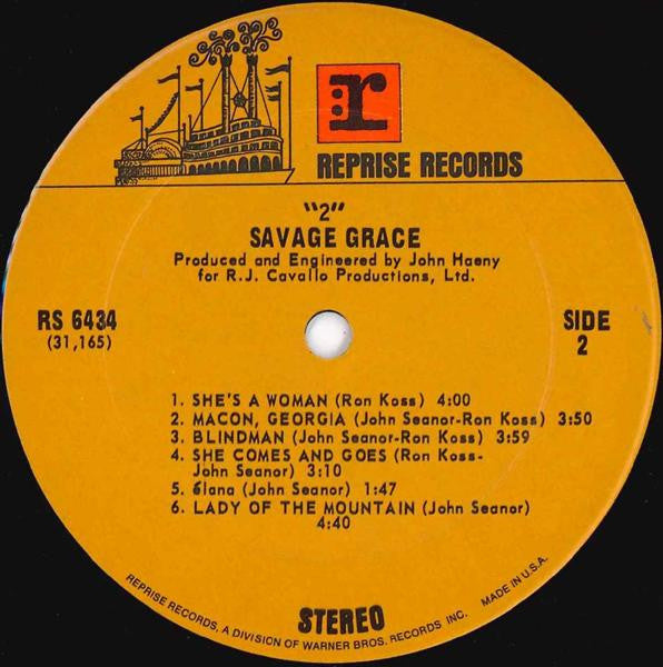 Savage Grace (2) : 2 (LP, Album, Pit)