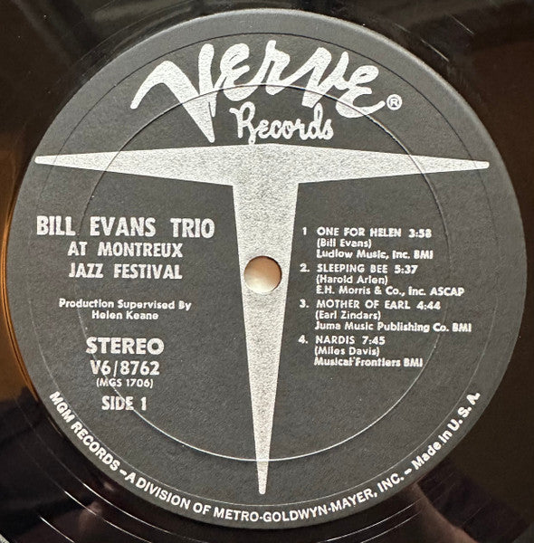 Bill Evans : At The Montreux Jazz Festival (LP, Album, Wad)